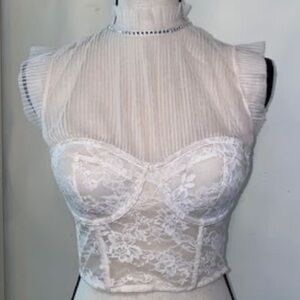 Victoria’s Secret Dream Angels Lined Demi Lace Bustier Bra Top
